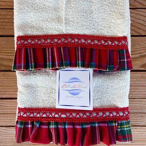 Set asciugamani viso e ospite Tartan Botticelli Home