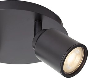Faretto moderno per bagno nero 2 luci IP44 - Ducha