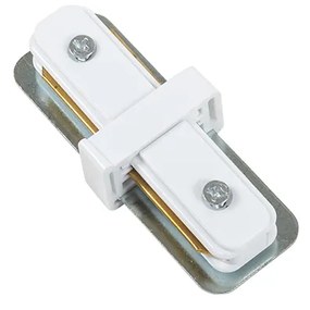 Sistema a binario monofase con 6 faretti orientabili bianchi - Magnax Jeana