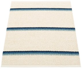Tappeto da interno/esterno blu/color crema 70x90 cm Olle Blue Vanilla – Pappelina