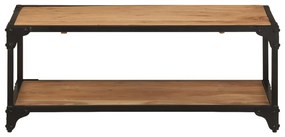 Tavolino da salotto 90x45x35 cm in legno massello di acacia
