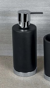 Colombo design Nordic B9324 Dispenser sapone liquido da Appoggio in Ceramica Nero Opaco cromo