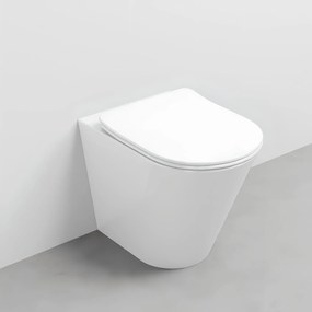 Wc a Terra Senza Brida Ceramica Cielo "Mare" Bianco Lucido