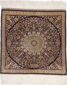 Hereke Tappeto orientale 90 x 90 Rosa (Tacchino) Annodato A Mano