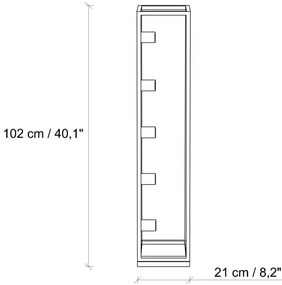 Lampada da terra KAFES 5xE27/40W/230V dorata