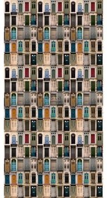 Carta da parati Porte verde, 46.5 cm x 8.37 m