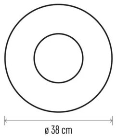 Decorazione natalizia LED 20xLED/2xAA d. 38 cm