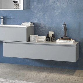 Kamalu - composizione bagno sospesa con 2 mobili da 120cm | kam-kk1202