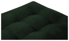 Poggiapiedi in velluto verde Santo - Milo Casa