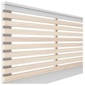 Testiera bianca/naturale in pino 146x100 cm Campus - Marckeric