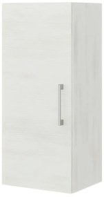 Pensile bagno Symoa rovere bianco in truciolare, 1 anta apertura da sinistra P 25 x L 31.5 x H 71 cm