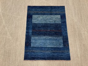 Loribaft Tappeto persiano 120x80 Blu (Iran) Annodato A Mano
