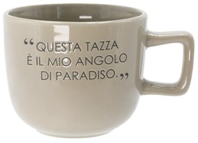 Tazza jumbo 500 ml scritta Quotes tortora