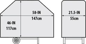 Broil King Copertura Invernale Originale 68487 Per Baron 400 - Signet - Royal XLS