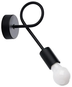 Sollux SL.1454 - Applique LEVAR 1xE27/15W/230V nero