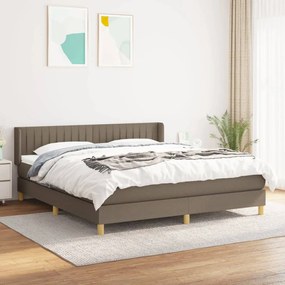 Giroletto A Molle Con Materasso Tortora 160x200 Cm İn Tessuto /