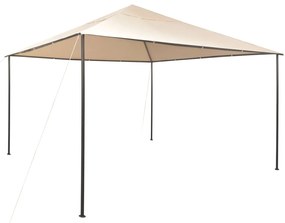 Gazebo Padiglione Tenda Tettoia 4x4 m Acciaio Beige