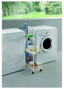 Supporto mobile per bagno a tre livelli, 23 x 84 cm Laundry - Metaltex