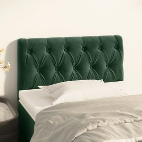 Testiera Verde Scuro 80x7x78/88 Cm İn Velluto /