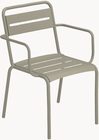 Set di 2 sedie da giardino impilabili con braccioli Star