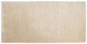 Tappeto viscosa beige 80 x 150 cm GESI II Beliani