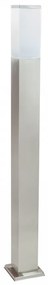 Paletto da Giardino 100cm in acciaio INOX, IK06, IP54 base E27 Base E27