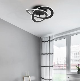 Plafoniera LED Rolimare Ø 49 cm nero IP20 bianco naturale, 5500 lumen EGLO