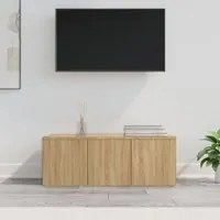 Mobile Porta TV Rovere Sonoma 80x34x30 cm in Truciolato 801862