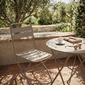 ROMANUS - sedia da giardino pieghevole salvaspazio in ferro