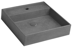 Lavabo in cemento grigio scuro 46 x 46 cm Quadrado - Sapho