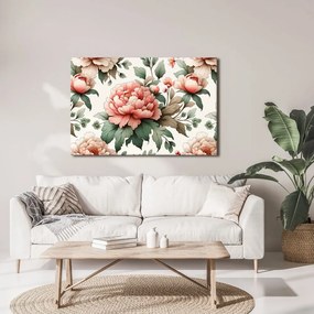 Quadro su tela – Fiori romantici di peonia