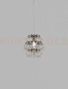 Ecos sospensione 35 cristallo rigadin bronzo satinato 1 luce attacc...
