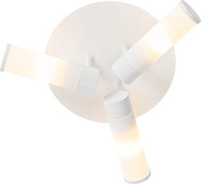 Plafoniera moderna per bagno bianca 3 luci IP44 - Bath