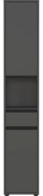 Mobile bagno alto e stretto color antracite 33x181 cm Lemont - Germania