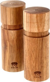 Set macina pepe e sale di colore naturale in legno 2 pz – Holm