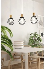 Eglo 44094 - Lampadario a sospensione con filo PALMORLA 3xE27/60W/230V