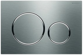 Placca di comando per wc sospeso GEBERIT SIGMA inox spazzolato