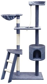 Albero per gatti con tiragraffi sisal 150 cm blu scuro