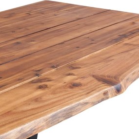 Tavolo da pranzo 170x90x75 cm in legno massello acacia