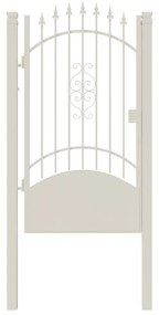 Cancello in ferro, apertura a sinistra, L 104.5 x 195 cm, di colore nero