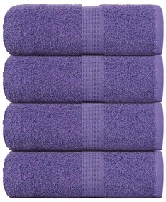 Asciugamani Per Sapone 4 Pz Viola 30x30cm 360g/m² 100% Cotone /