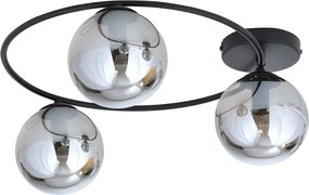 Lampada da soffitto in acciaio SOPRA 3 da interno 3xE14