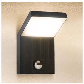 Brilagi - Lampada da parete a LED per esterni con sensore RIANO LED/8W/230V Antracite