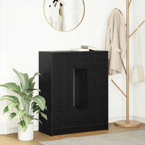 Credenza Con Cassetti E Ante Rovere Nero 73x31x90 Cm /