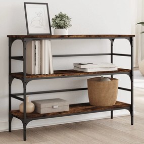 Tavolo Consolle Rovere Fumo 100x32x75 Cm Legno Multistrato /