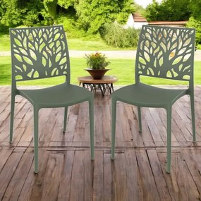 Sedia per interno o esterno impilabile Salvia - ALEA 2 sedie