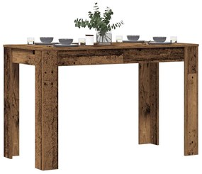 Tavolo Da Pranzo Legno Antico 120x60x76 Cm İn Truciolato /