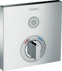 Set Esterno miscelatore doccia quadro Termostatico Meccanico 1 utenza Senza Corpo Incasso Cromo Hansgrohe Showerselect 15767000