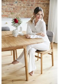 Tavolo da pranzo in legno di quercia di colore naturale 90x160 cm Twig - The Beds