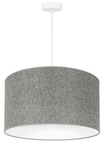 Duolla - Lampadario a sospensione con filo ROLLER ECO RECYCLING 1xE27/15W/230V diametro 45 cm grigio